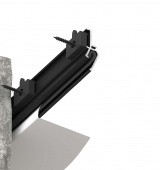 Профиль Kraab AirKRAAB 2.0 стеновой вентиляционный, теневой, чёрный (2м)