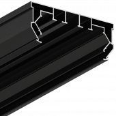 Профиль Парсек ПК14 Двухрядная гардина,чёрный - 3D