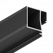 Профиль Flexy BRUS 04 (ПФ8674) Брус мини теневой, чёрный (2м) - 3D